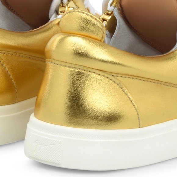 GIUSEPPE ZANOTTI Golden Sneakers - NEW - Picture 5 of 7